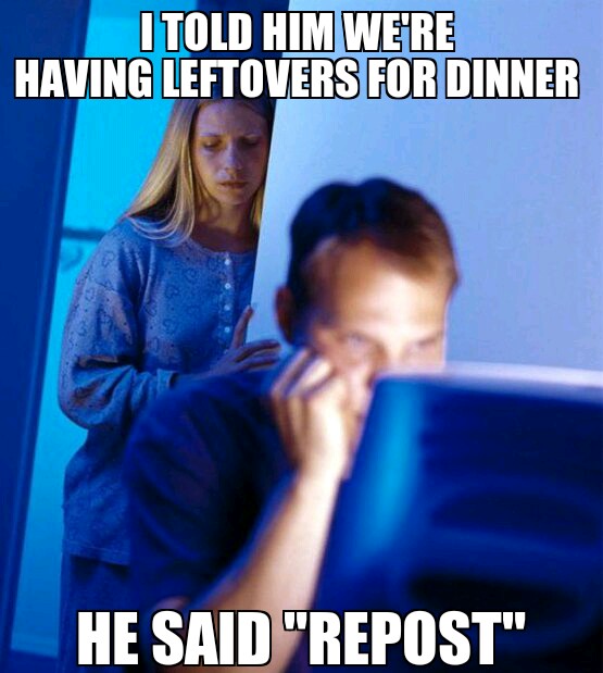 Internet Husband Dinner - meme