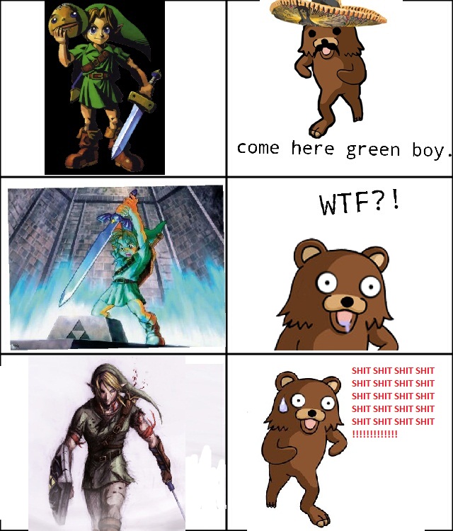Link Vs bear - meme