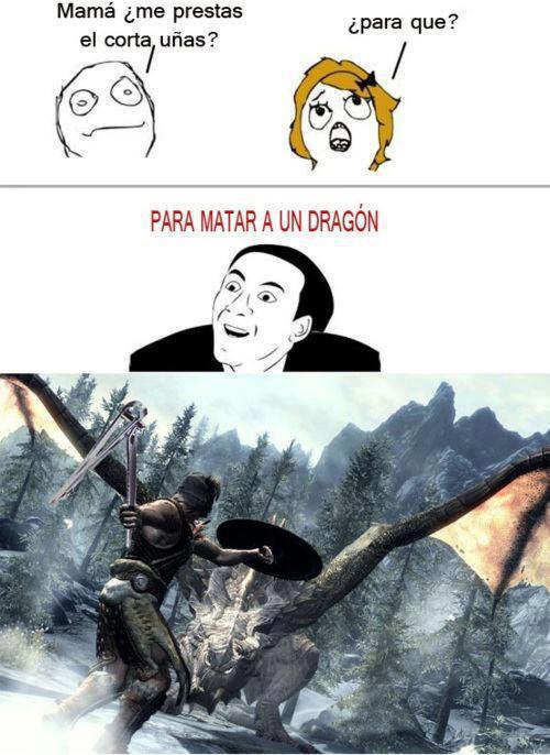 Para Matar a un Dragon!!!!!!!!!!!!!!!!!! - meme
