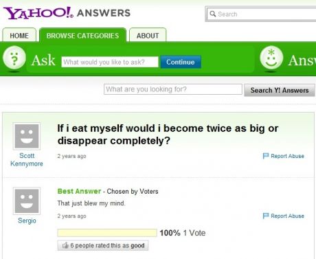 yahoo answer at its best - meme