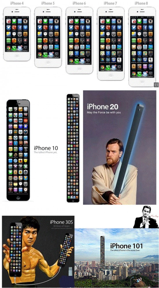 evolución del iphone - meme