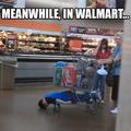 Just gonna' plank in Walmart...