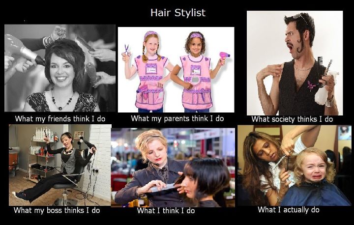 Life of a hairdresser - meme