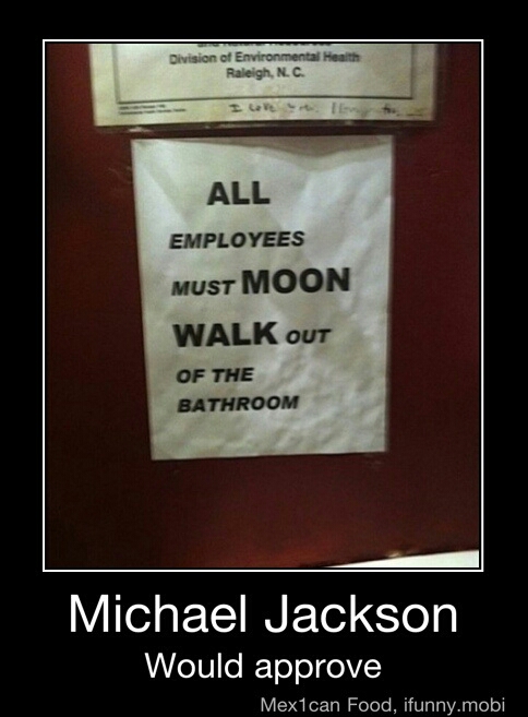 Michael Jackson bathroom - meme