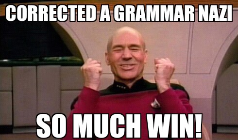Grammarnazi. - meme