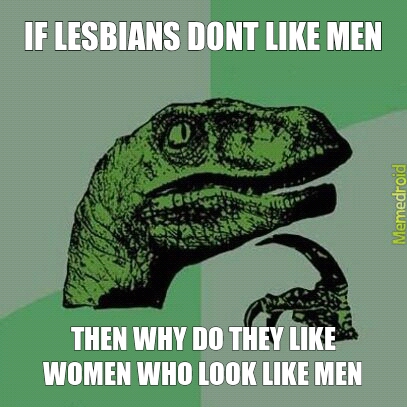 Confused lesbians - meme