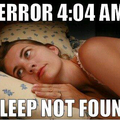 Sleeping Error