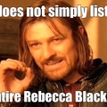 No Rebecca, just no.