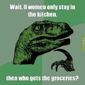 Women only in the kitchen?