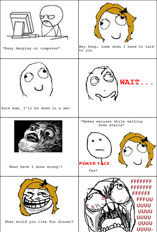 Rage Comic Dinner - Meme by Fluttershy :) Memedroid