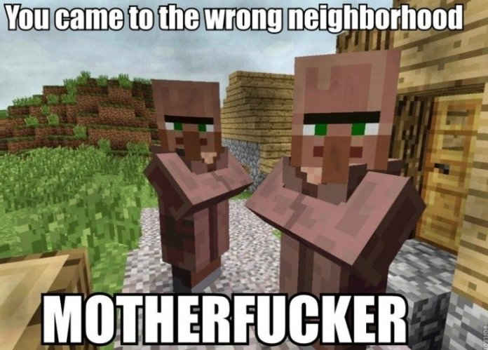 Watch out we're dealing with villagers - meme