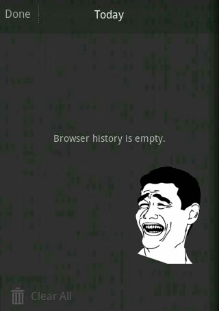 History Empty - meme