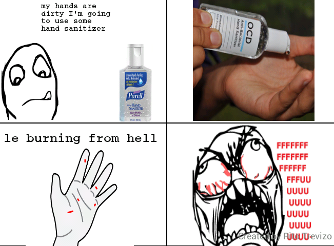 hand sanitizer - meme