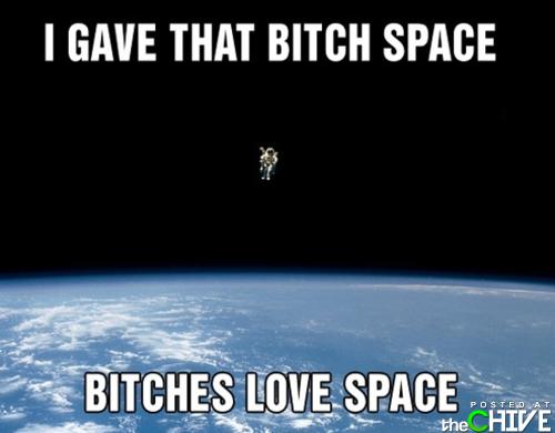 that not what I meant of space -.- - meme