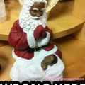 Black Santa W/ Black Baby Jesus