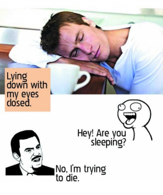 sleeping - meme