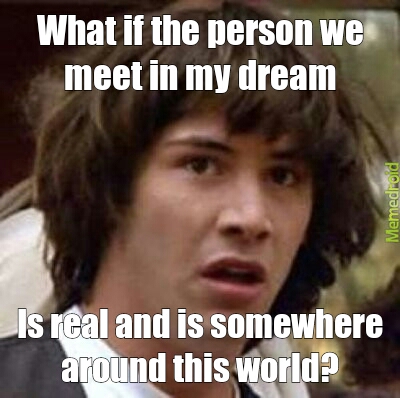 What if the hot girl I had sex in my dream is real? - meme