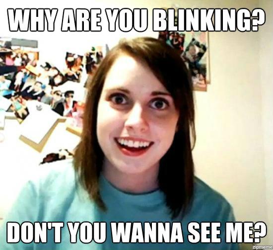 Blinking - meme