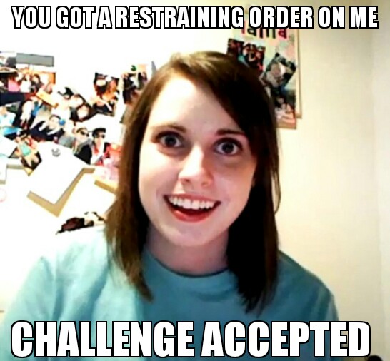 overly attached gf - meme