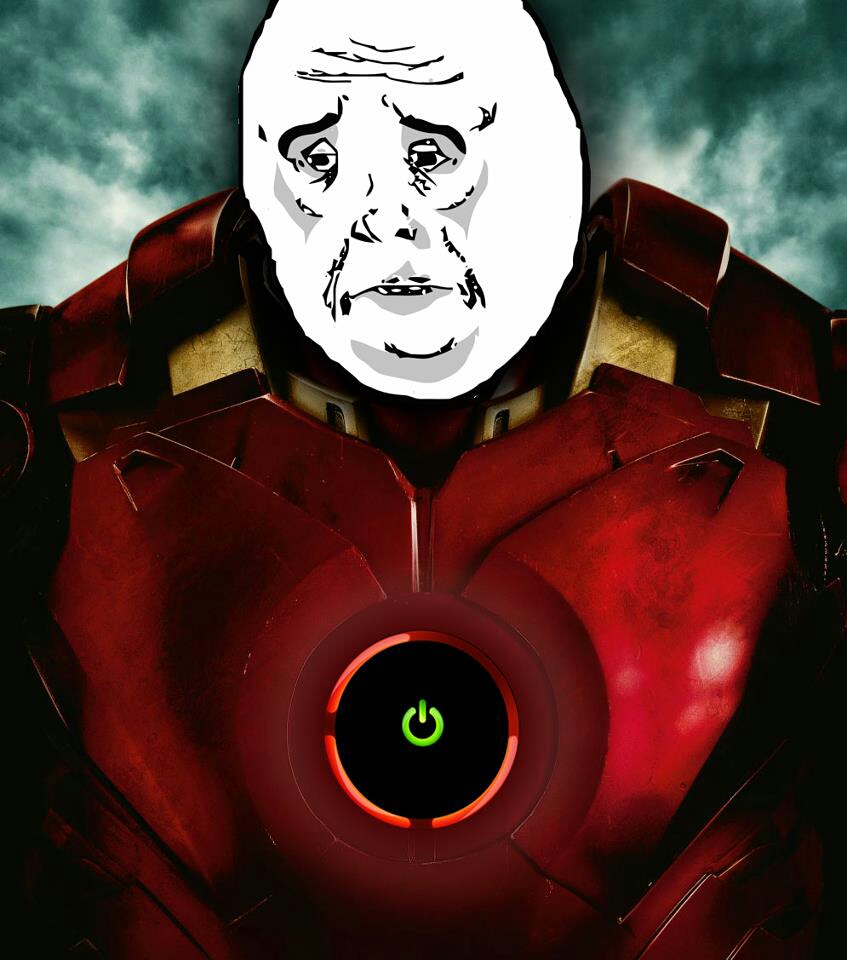 Red ring Iron Man - meme