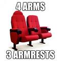 Someone gets 2 armrests!