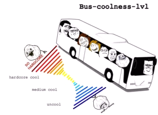 bus - cooolness. - meme
