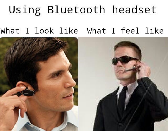 Using headset - meme
