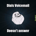 Dials voicemail