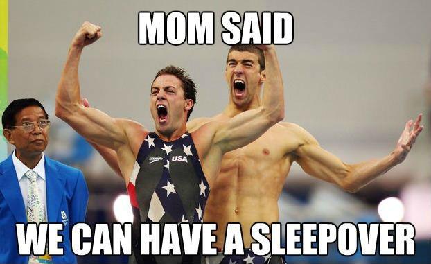 Oh you swimmers you - meme