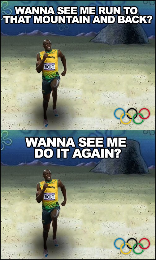 I see what you did there Bolt - meme
