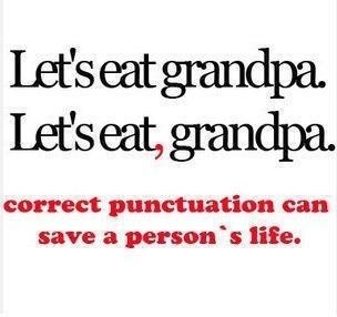 punctuations..may save lefe - meme