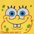 sad cheeks :(