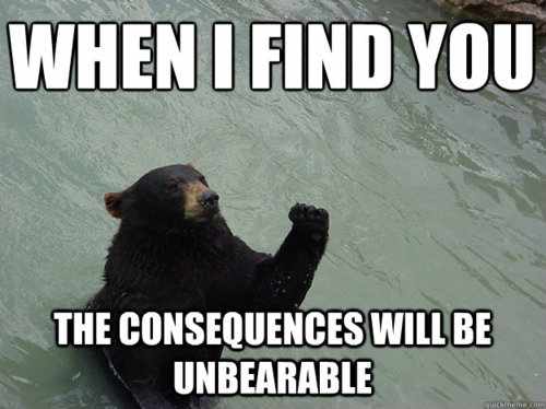 unbearable! xD - meme