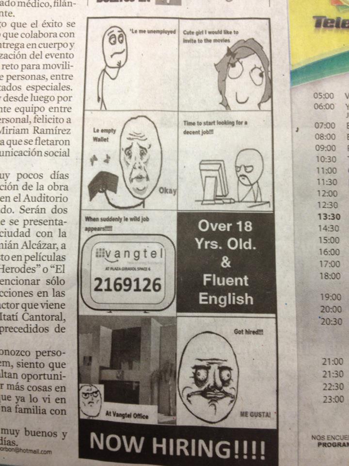 Someone found this in the newspaper. - meme
