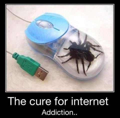 Cure for internet addiction ._. - meme