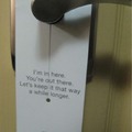 The funniest Do Not Disturb sign ever!