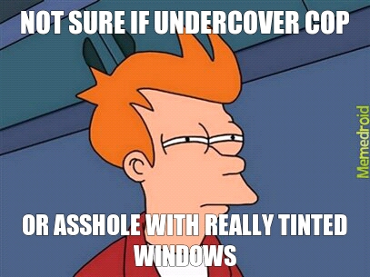 undercover cop - meme