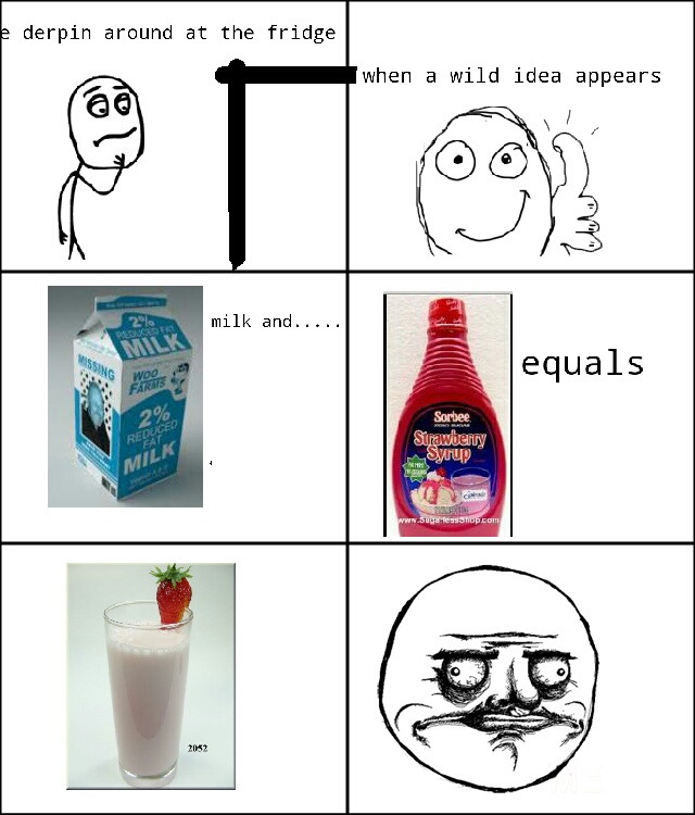 strawberry milk - meme