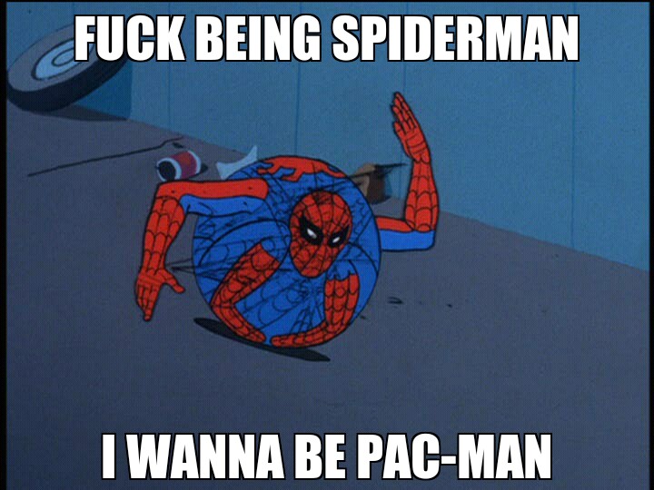 Spiderman Pac-man - meme