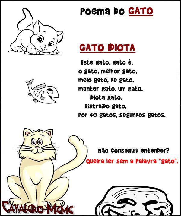 Poema do gato - meme