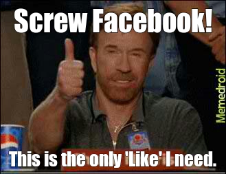 'Chuck Norris liked your status' - meme