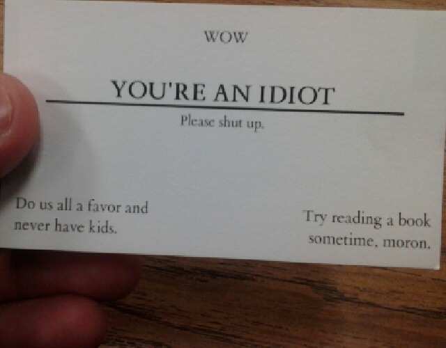 You're an idiot. - meme