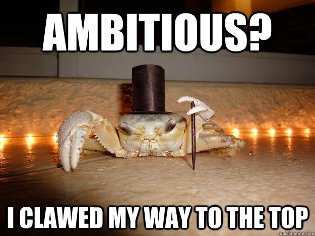 Successful crab - meme