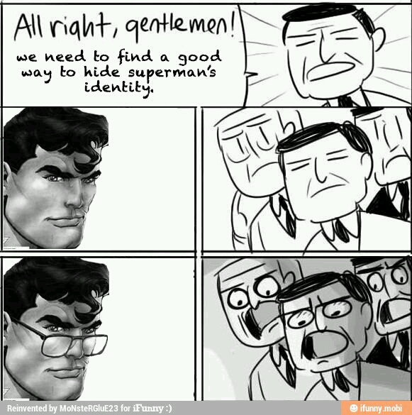 Mr.super man no here - meme