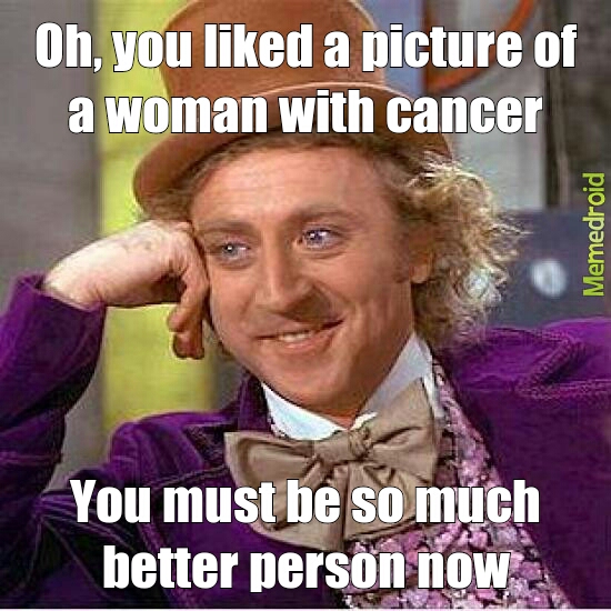 woman w/ cancer - meme