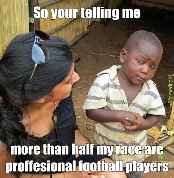 Black slave football - meme