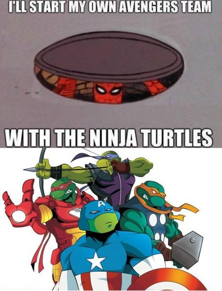 Teenage Mutant Ninja Avengers - meme