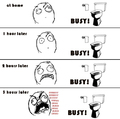 Busy toilet