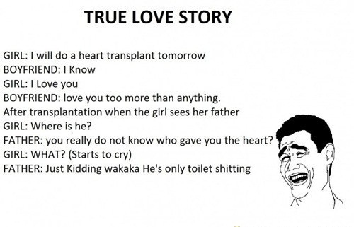 True love story - meme