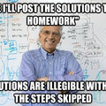 Engineering Professor on homework solutions